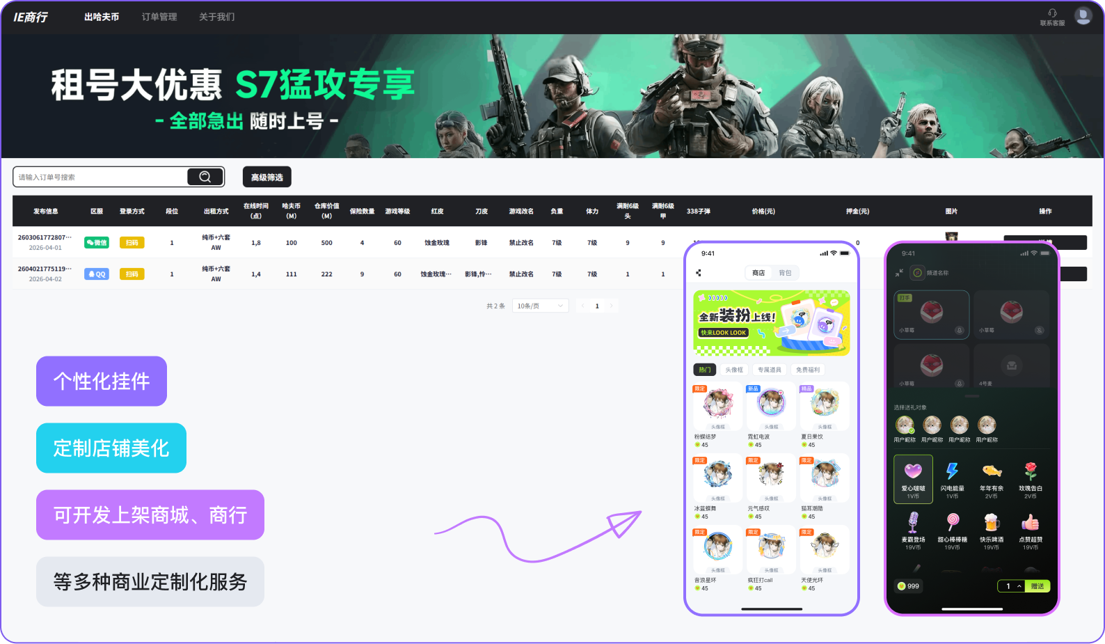 商业化定制设计